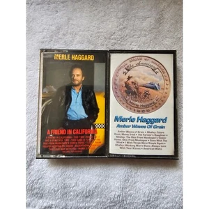 Merle Haggard Cassette Tape Lot Country Music A Friend In California Amber Waves - Picture 1 of 2