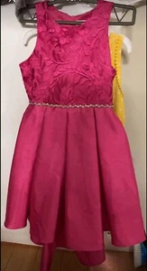 Pink Sleeveless Flare Fishtail Dress For Girls Size 10 - Picture 1 of 3