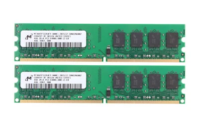 2PCS 4GB Micron 2Rx4 PC2-6400 DDR2 800Mhz 240Pin Desktop Memory RAM CL5 - Image 1 of 4