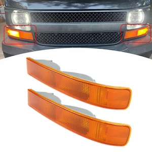 For 2003-2025 Chevy Express GMC Savana Pair Parking Light Turn Signal Lamps - Picture 1 of 15