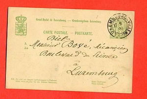 POSTAL STATIONERY - LUXEMBURG CP c.5 - 1890 used (261325) - Picture 1 of 2