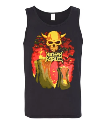 New Nuclear Assault Survive American Thrash Music Graphic Unisex Tank Tops S-2XL - Image 1 of 2