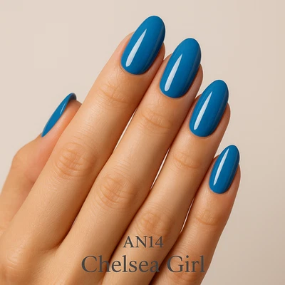 UV Shellack Nagellack blau Gel Gellack Color Club DUO #AN14 Chelsea made 🇺🇸 - Bild 1 von 4