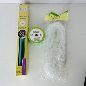 Bastelbedarf Konvolut Blumengarten Gitter Rohr Bügelbild Sackleinenband Neu - Bild 1 von 6