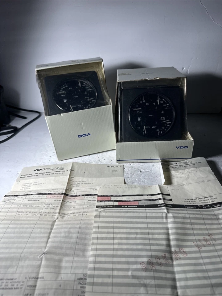 Lot 2 VDO  4 IN 1 Gauge Cluster (3) - Image 1 of 4