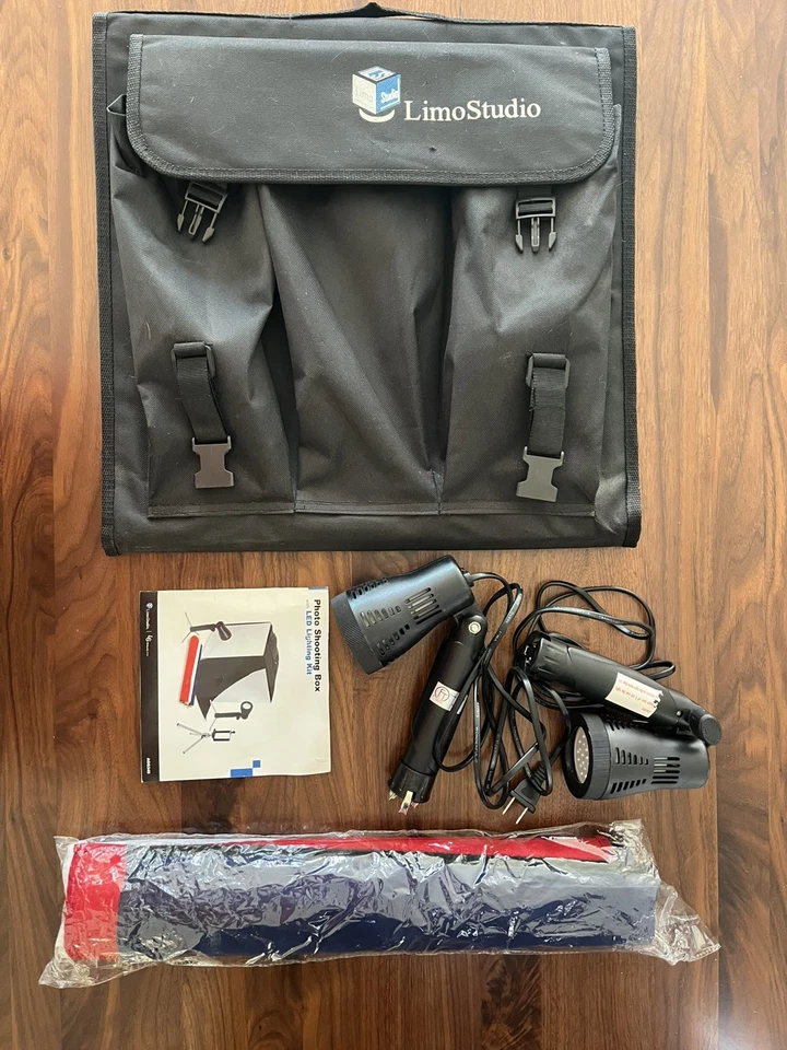 LimoStudio 16" x 16" Photography Studio LED Lighting Photo Light Box Kit, - Image 1 of 4