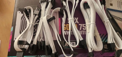 Coolermaster SFX Gold 750 White psu cables, CABLES ONLY! NO PSU(MPY-7501-SFHAGV) - Image 1 of 4