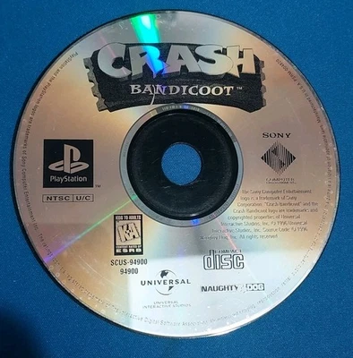 PS1: Crash Bandicoot 1 (Sony PlayStation 1) Resurfaced Greatest Hits Disc Only - Image 1 of 2