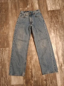 Vintage 90's Levi’s 565 Blue Jean Denim Wide Leg Size Slim 12 (24x29) #22 - Picture 1 of 5