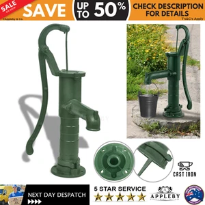 Cast Iron Manual Hand Pump Draw Under Ground Water Irrigation Garden Feature - Picture 1 of 10