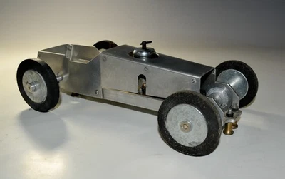 Tether Car Gas Powered Mite Rail Car Machine Age One of a Kind - Image 1 of 4