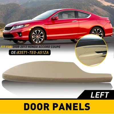 Se adapta a Honda Accord 2008-2012 cupé puerta izquierda reposabrazos panel cuero beige Foto 1 de 4