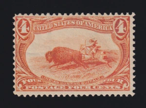 US Trans Mississippi Stamp #287 MNH "Indian Hunting Buffalo" Cat Val $330 Nice! - Picture 1 of 2