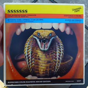 SSSSSSS Horror Snake Thriller - Super 8mm Home Movie Cine Horror Rare Film - Picture 1 of 5