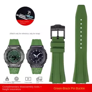 Cinturino orologio in gomma per orologio Casio G-SHOCK GM-2100 GA-2100 GA-2110 GM-5600 rapido - Foto 1 di 36