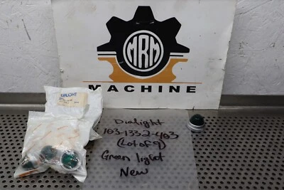 Lente verde Dialight 103-1332-403 nuevo stock antiguo (lote de 9) Foto 1 de 4