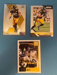 TJ Watt Football Karten Lot (3) Prizm Mosaic Pittsburgh Steelers (S702) - Bild 1 von 2