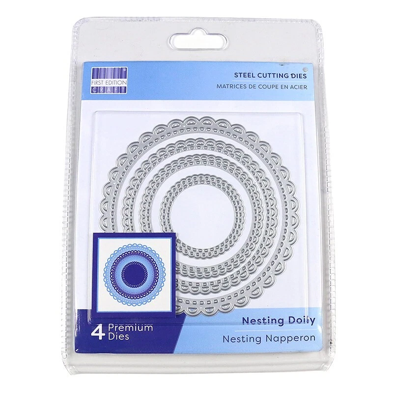 First Edition / Trimcraft * Metal Cutting Die set * 4 piece *  Nesting Doily - Image 1 of 1