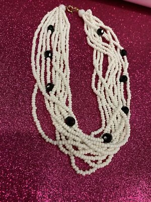 Gorgeous 17 inch 10-Strand Faux  Pearl Necklace. - Image 1 of 3