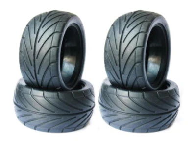 RC 1/10 Buggy Rear Rubber Tires OD:83mm W/Foam Inserts 4Pcs For Rc Off Road Car  - Image 1 of 4
