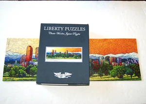 Rompecabezas de madera clásico Liberty DENVER CITY SCAPE Art Gorman 469 piezas completo - Imagen 1 de 18