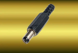 Enchufe DC Baja Tensión Conector Hueco 2,1mm 5,5mm (12V Arduino) para Soldar - Imagen 1 de 2