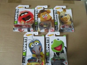 Hot Wheels 2021 Muppets Walmart 5 Card Set - Picture 1 of 6