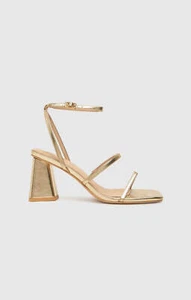Schuh Womens Gold Heels RRP £35 - Imagen 1 de 16