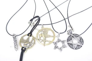 Serie de collar colgante con patrón de acero inoxidable - Imagen 1 de 10