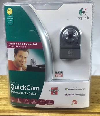 Logitech QuickCam Deluxe for Notebooks New  Sealed - Image 1 of 4