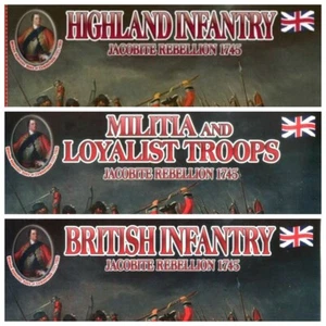 Paquete de caja roja Jacobite Rebellions infantería británica 72049+72050+72051 1/72 - Imagen 1 de 12