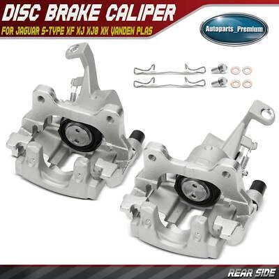 2 件后制动卡钳带支架适用于捷豹 S 型 XF XJ XJ8 XKR Vanden Plas — 第 1/4 张图片