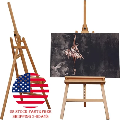 ARTIFY Large Solid Beechwood Painters Easel with Brush Holder for Adults - Image 1 of 4