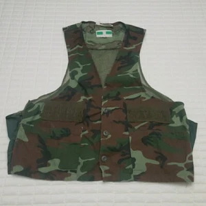 Vintage Game Winner Sportswear Vest Mens XLarge Camo Hunting Shooting Pockets - Picture 1 of 10