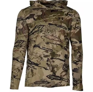 Sudadera con Capucha Under Armour Barren Camuflada Para Hombre Grande Forrada de Vellón 1319826-999 - Imagen 1 de 2