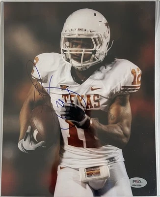 Foto firmada por Earl Thomas de 8x10 certificado de autenticidad PSA Texas Longhorns Foto 1 de 2
