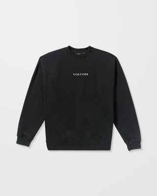 VOLCOM - Mens Volcom Stone Sweatshirt - Black - Casual Long Sleeve Fleece Top - Image 1 of 3