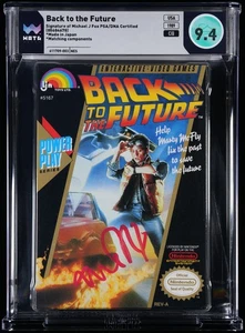 Michael J Fox Firmado Regreso al Futuro CIB NES Nintendo WATA Calificado 9.4 CIB - Imagen 1 de 2