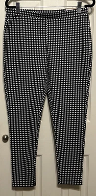 Legging corto Chico's Ultimate Fit blanco y negro tejido guinga talla 0 (4/6) nuevo con etiquetas Foto 1 de 4