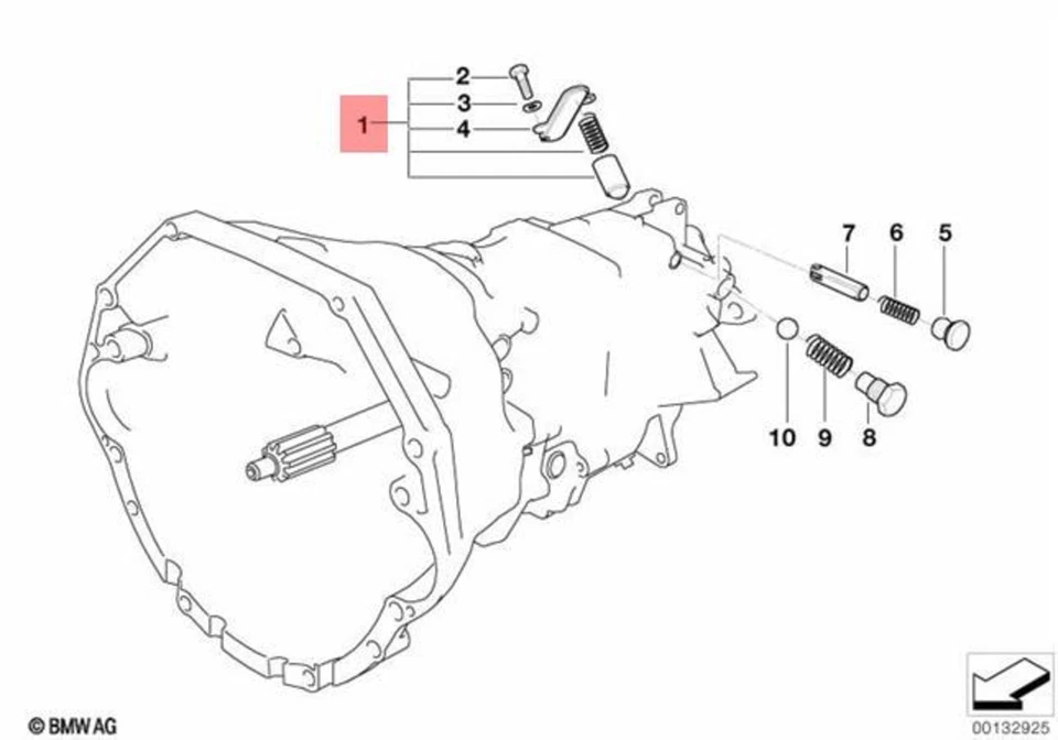 Kit de reparación de resorte de transmisión manual original BMW E31 E34 E36 OEM 23317506947 Foto 1 de 1