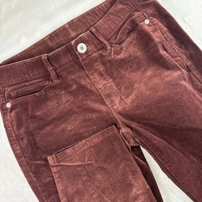 Pantalones de pana para mujer J. J Jill XS Petite marrón elástico informal calce ajustado Foto 1 de 4