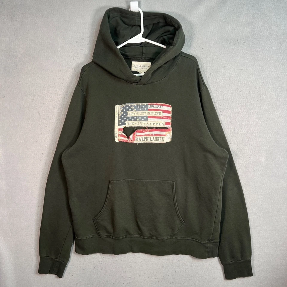 Denim & Supply Ralph Lauren Bandera Americana Sudadera con Capucha Para Hombre Talla 2XL Algodón Foto 1 de 4