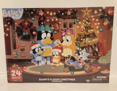 New Bluey’s Classic Christmas Advent Calendar, 24 Figure Accessory Gifts, Ludo - Image 1 of 4