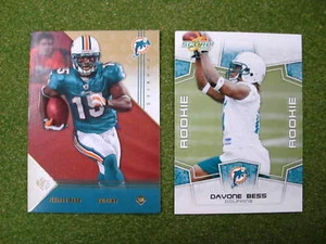 2008 Davone Bess rookie card lot Dolphins RC - Picture 1 of 1