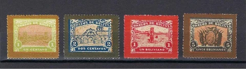 Bolivia 1914 Railroad stamps Railway unissued MNH Cover