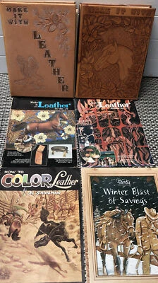 Make It With Leather Magazine Back Issues 24 Issues In Leather Binder 79-82 - Image 1 of 4