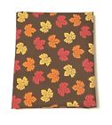 Fat Quarter Fall Leaves On Brown Thanksgiving Cotton Quilt Fabric