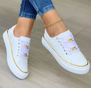 Stylish Women's Sport Shoes: Slip-On Round Toe Sneakers with Platform Wedge - Picture 1 of 14