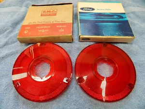 1962-63 FORD FALCON/FAIRLANE BACK-UP LENS (2)*NOS-NIB*DRIVER QUALITY*C2OB-13450B - Picture 1 of 21