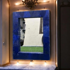 16"x20" Lapis Lazuli stone, exclusive mirrors Frames for living Room & Bath Deco - Picture 1 of 8